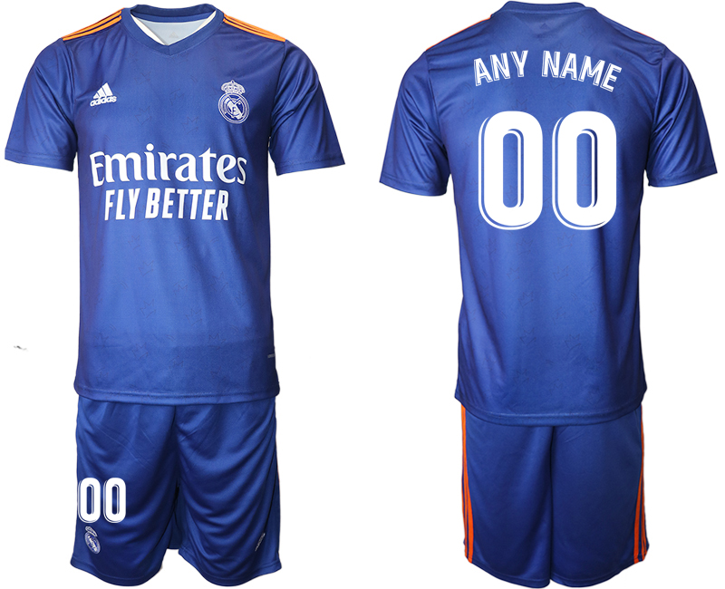 Real Madrid away name&number 2021/22 Soccer Kit